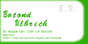botond ulbrich business card